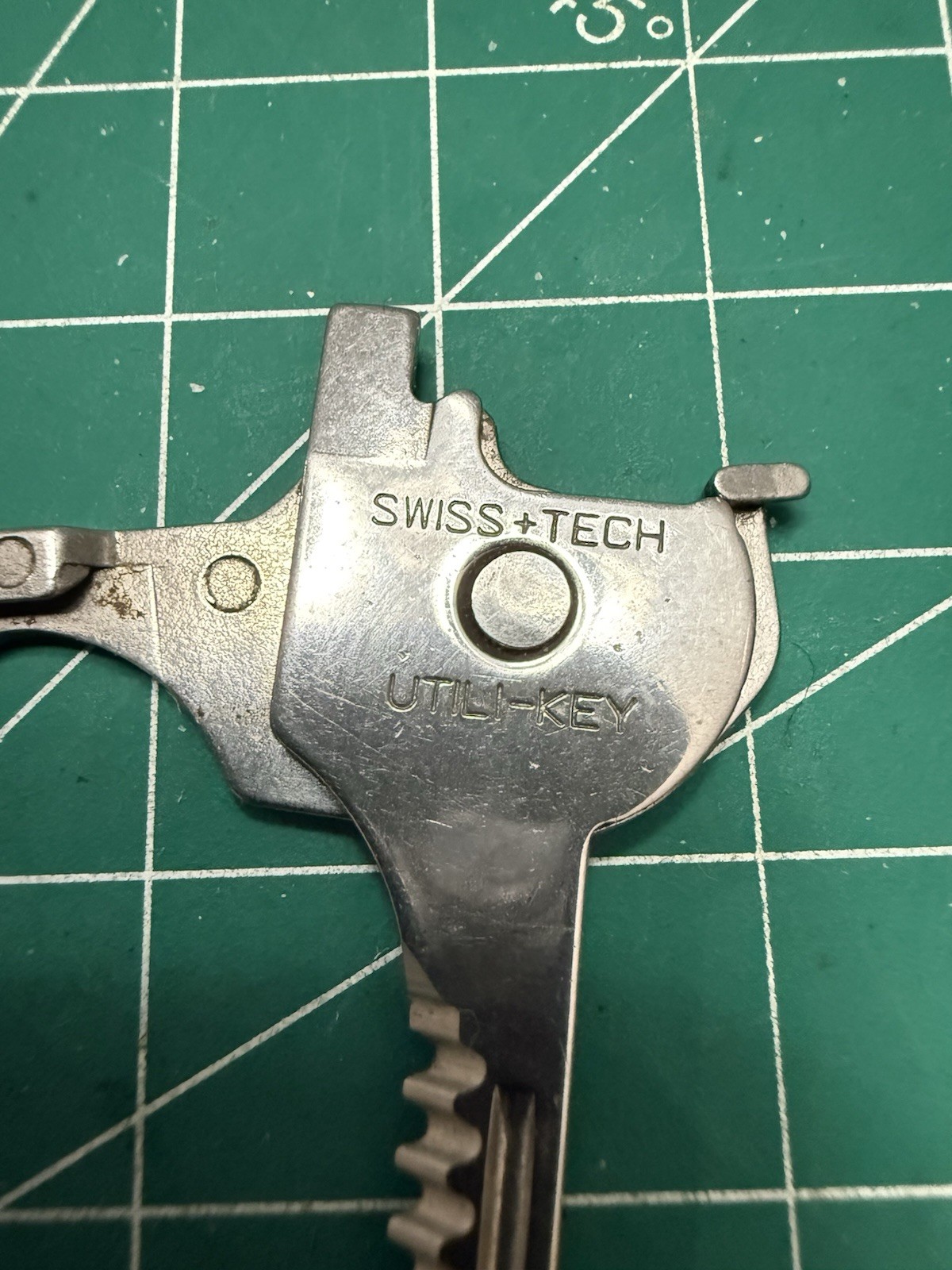 Swiss+Tech Utili-Key Tool Keychain Keyring Multi-Function Stainless Steel