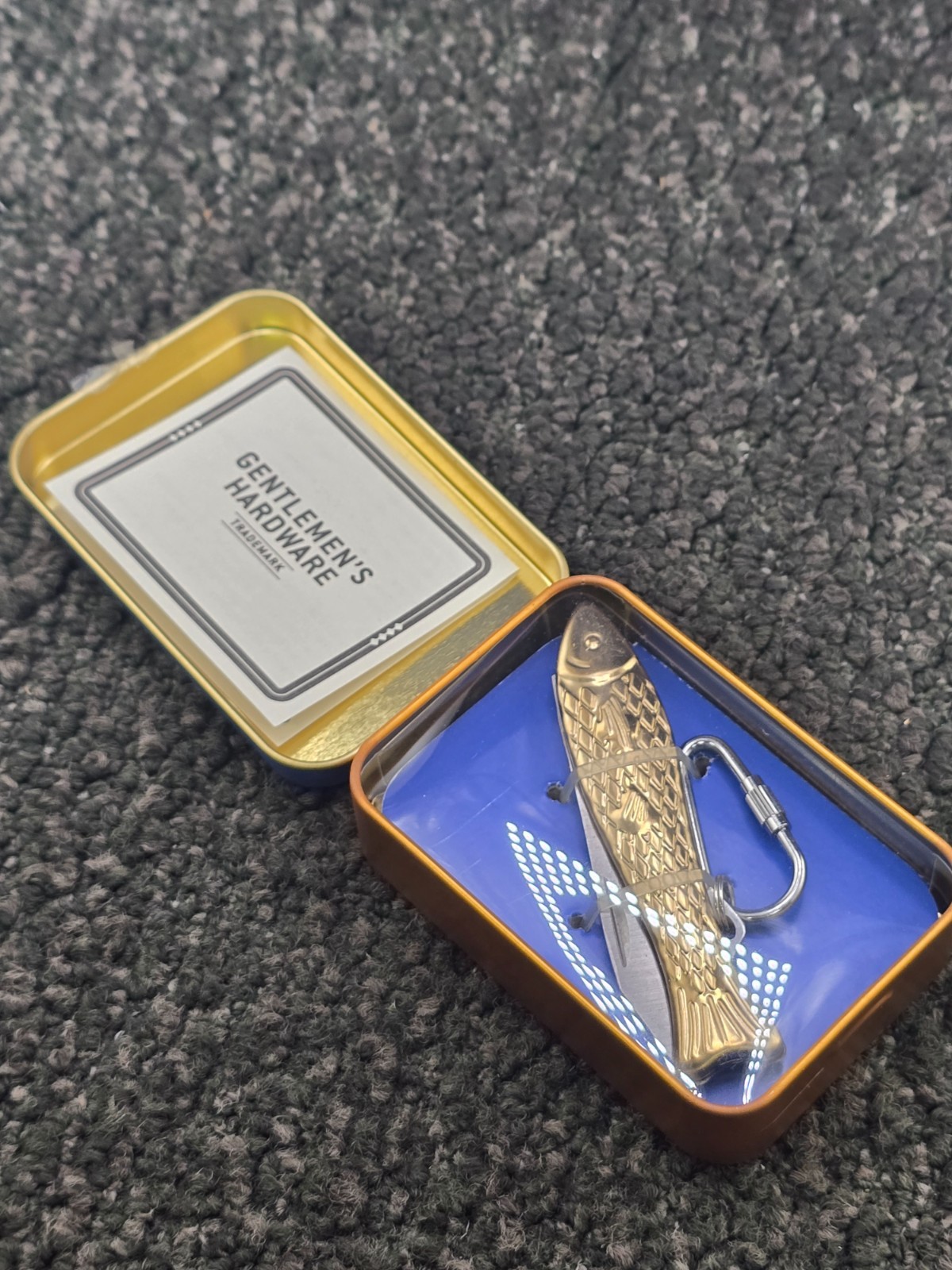 (QTY 2) Gentlemens Hardware 939 Brass Pocket Fish Pen Knife Stainless Steel