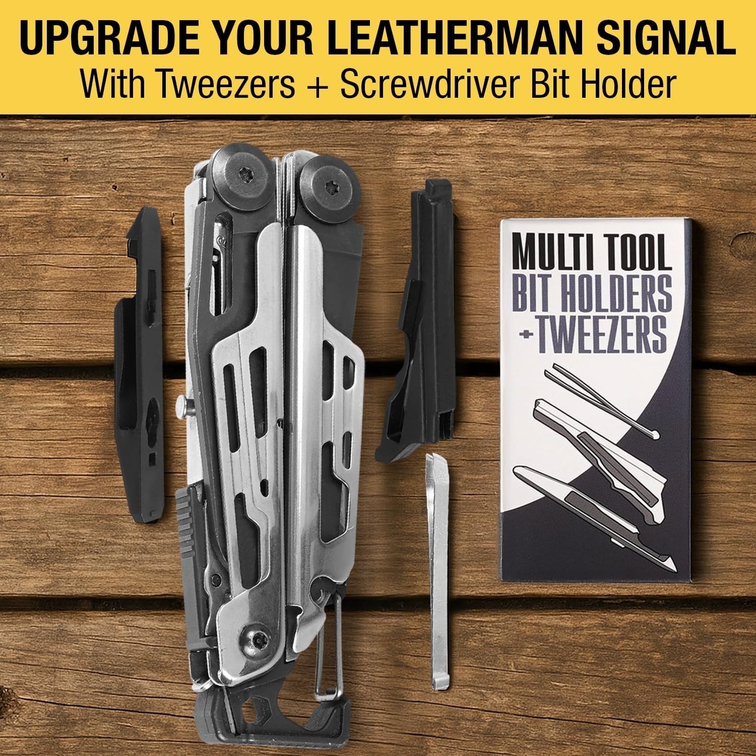 Screwdriver Bit + Tweezer Holder Set Compatible with Leatherman Signal – EDC Upg