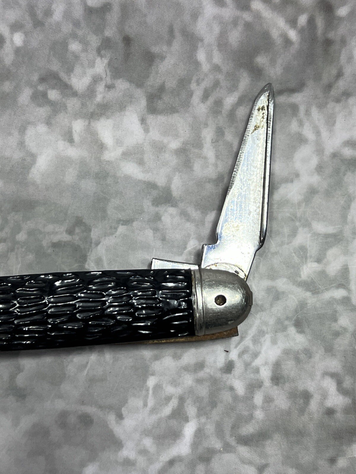 Imperial Prov.USA Kamp King 4 blade black handle pocket knife/hunting #1703