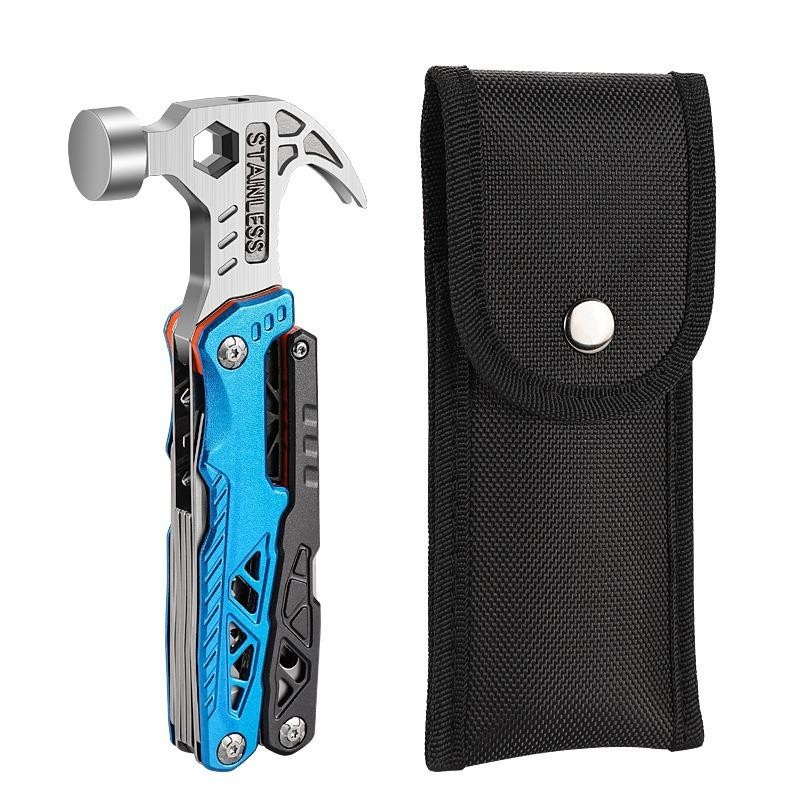 Outdoor Multifunction Hammer Pliers Knife Camping Emergency Survival Tool