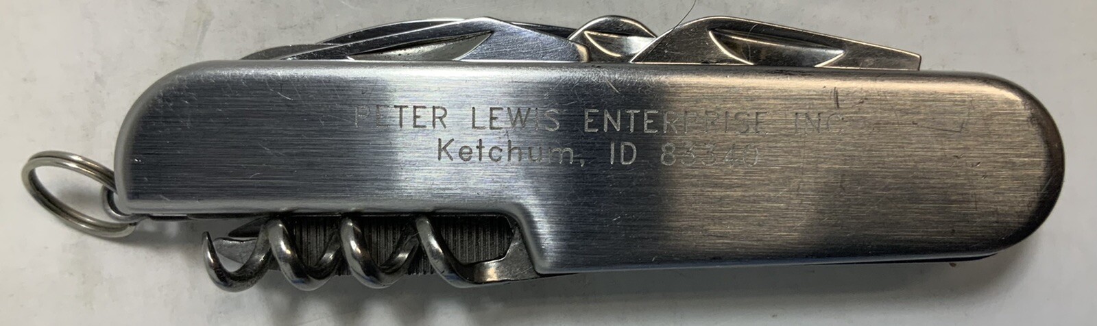 Peter Lewis Enterprises Inc Ketchum Idaho MultiTool Pocket Knife UsedToolShopCom