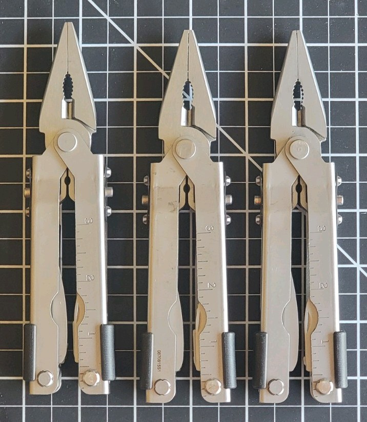 Gerber (3x) MP600 Silver Multi-Tools w/ Sheaths (Sheath defect in photos)