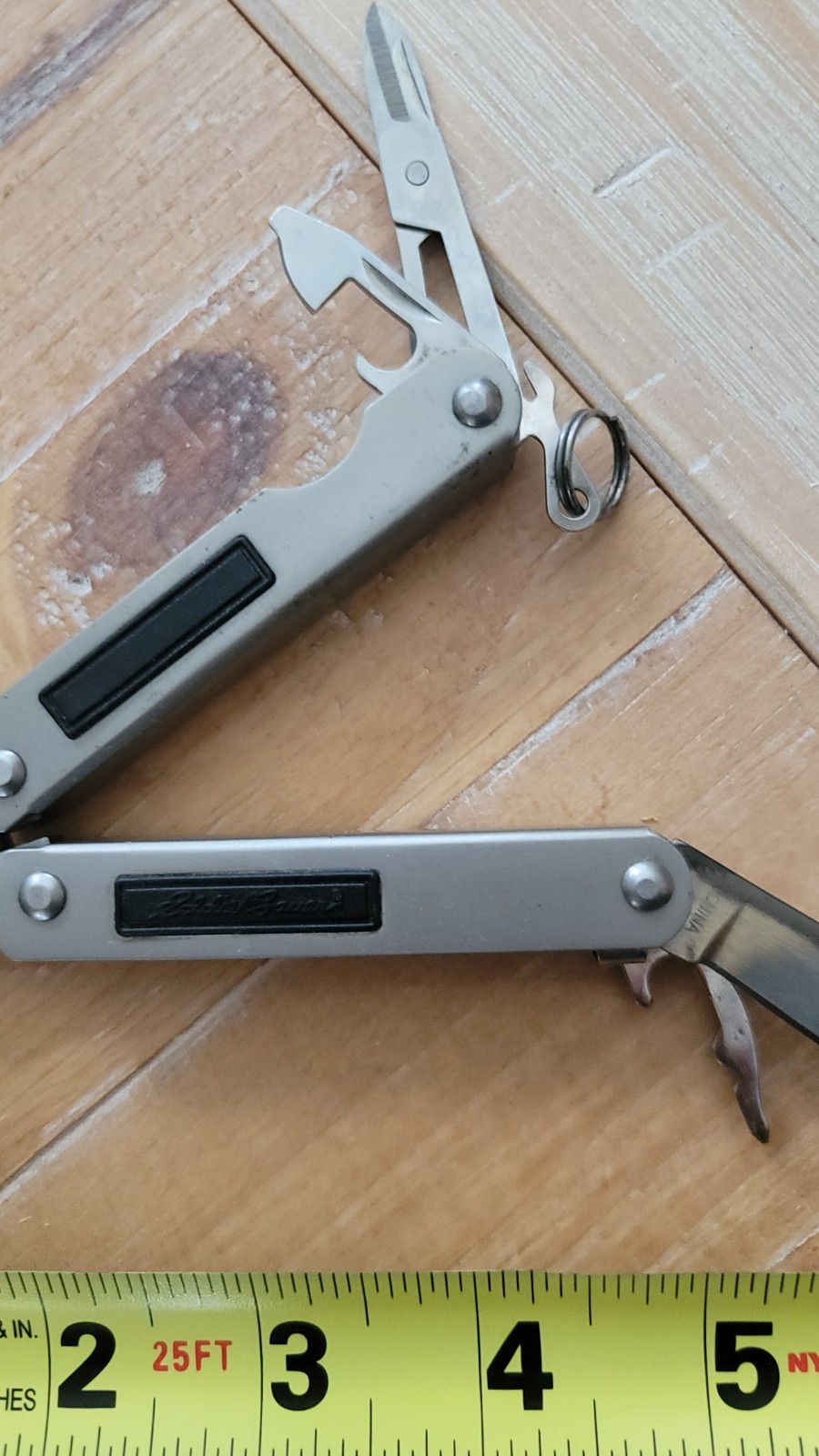 Eddie Bauer 5 Function Multi-Tool – Stainless – Lock Lever – Very Good Condition