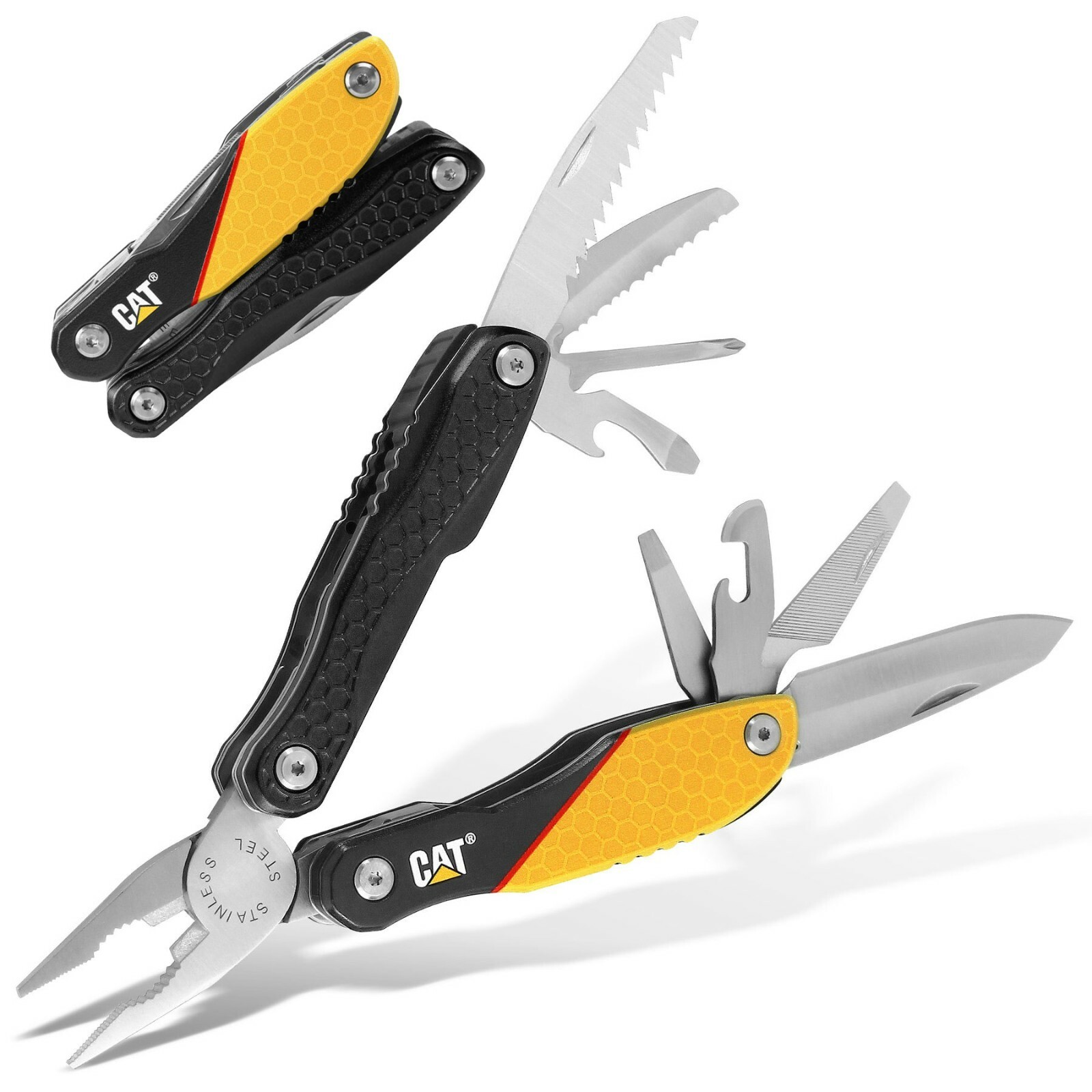 Caterpillar Multi-Function Tool 13-In-1 Aluminum Handle Stainless Tools 980048