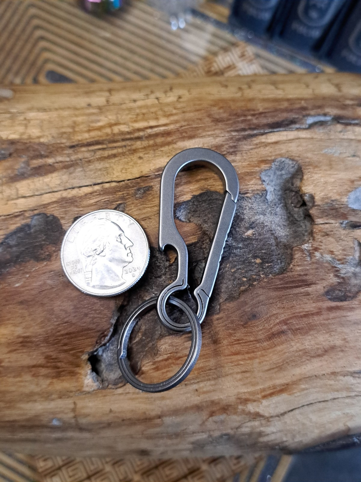 EDC Titanium Carabiner Keychain