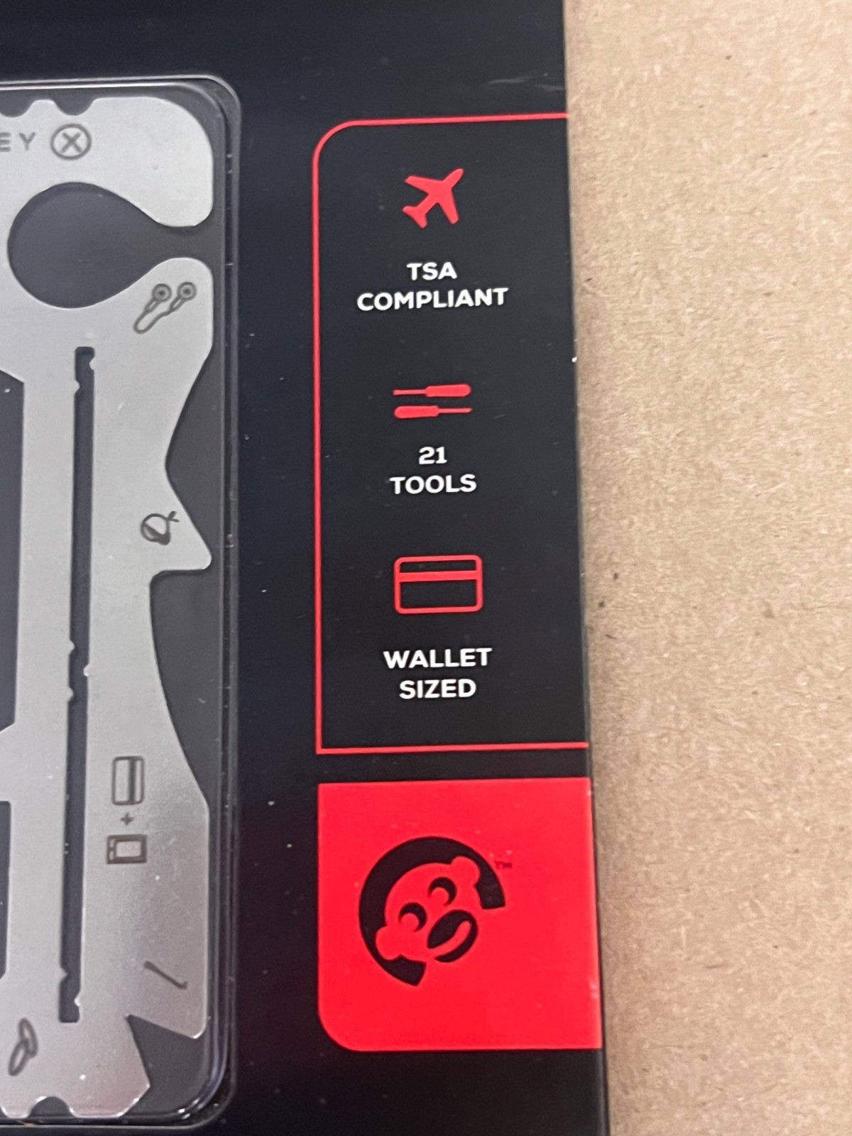 Zootility PocketMonkey Multi-Tool Really Thin Multi Tool, New In Package