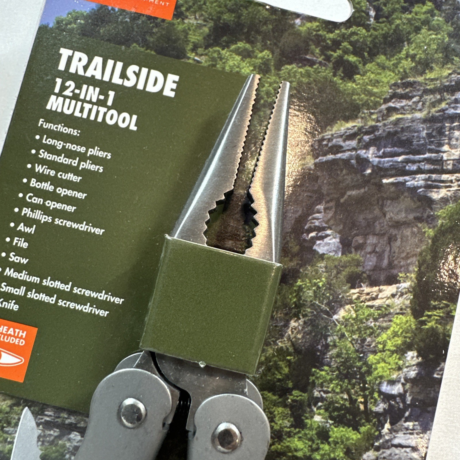 Ozark Trail 12-In-1 Multi-Tool Sheath File Saw Screwdriver New