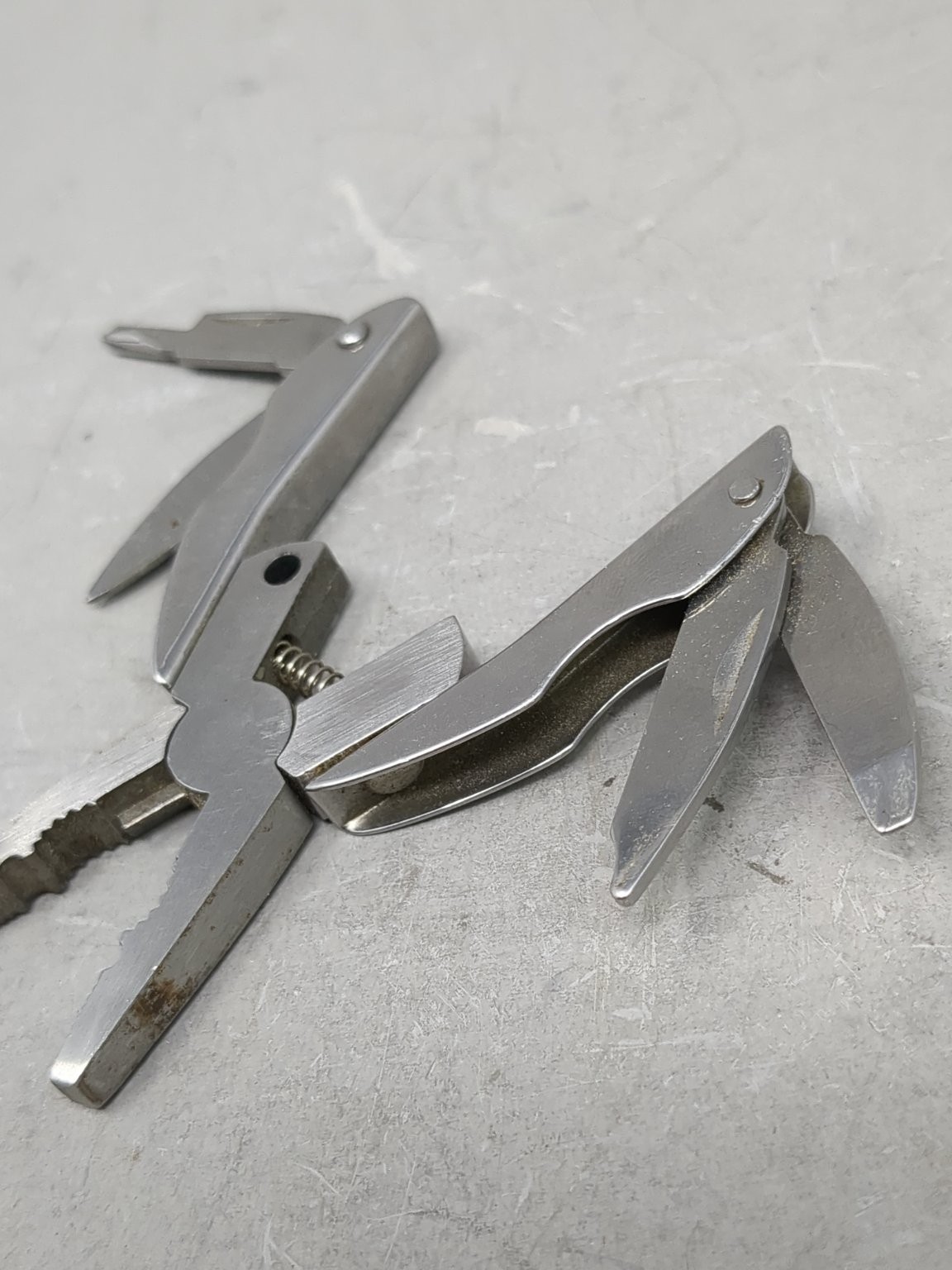 Mini Stainless Steel Multi-Tool Pliers Compact Camping Hiking Tool