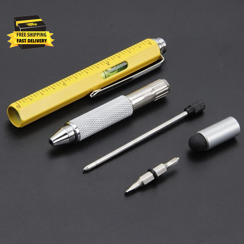 Stocking Unique Gadget Stuffers Novelty Gifts 6 in 1 Pens, Multitool Pen Constru