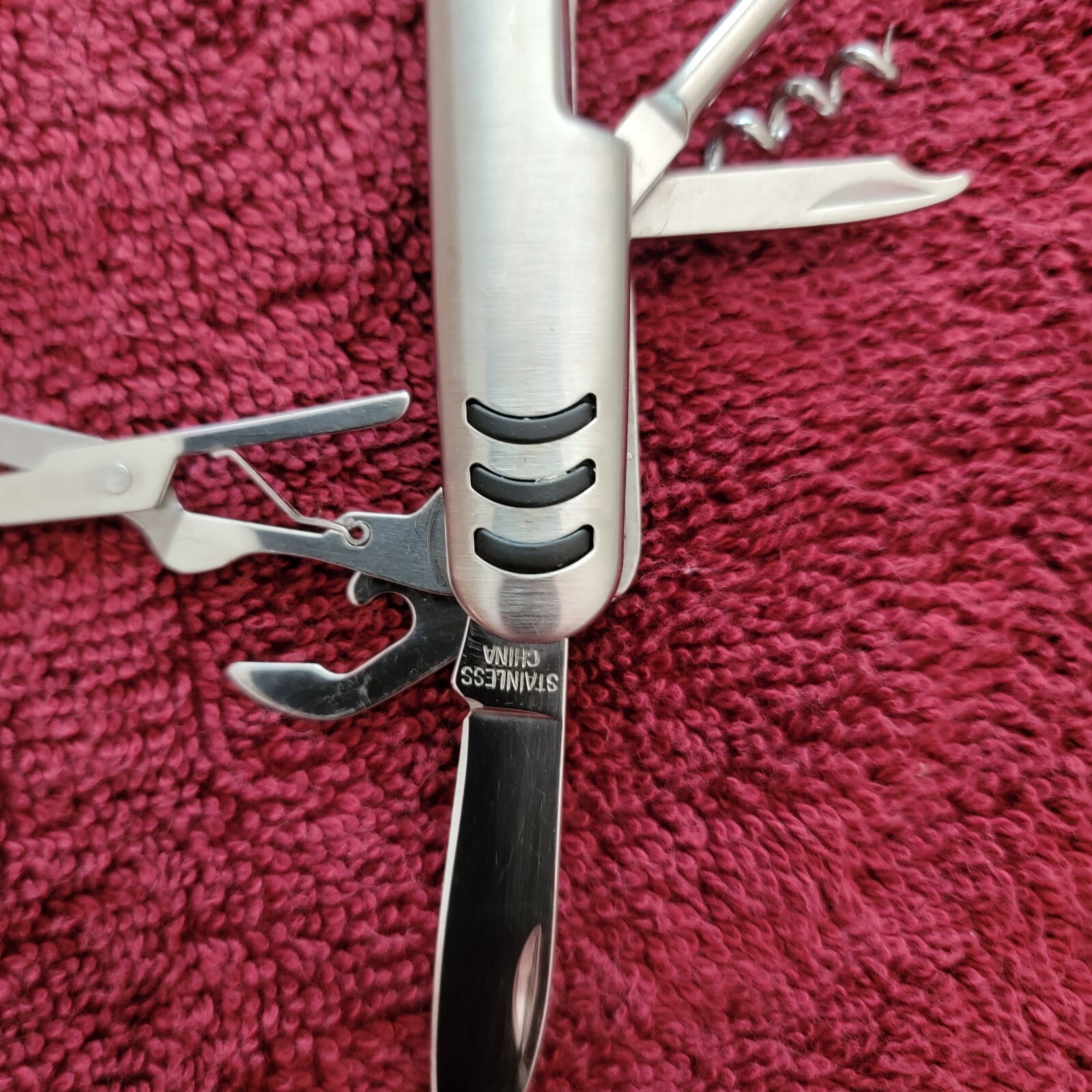 3″ Pocket Size 7 Tool Multi Tool Stainless Knife Original Blade Edge