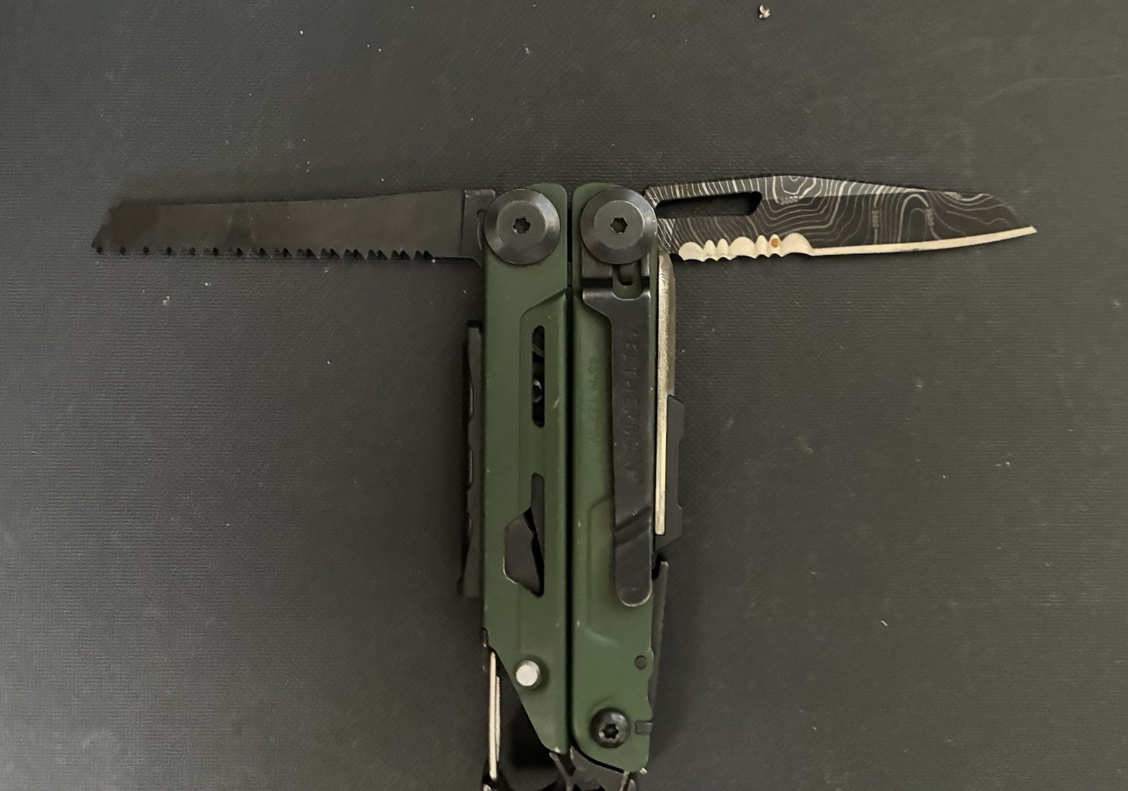LEATHERMAN SIGNAL USA MULTI-TOOL TOPOGRAPHICAL PRINT KNIFE CAMPING HIKING FISH