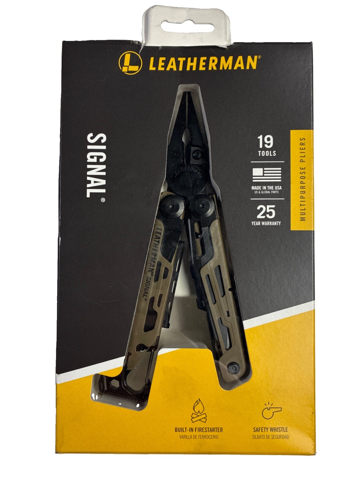 LEATHERMAN Signal 19-in-1 Multi-tool for Outdoors Camping Hiking Fishing DMG Box