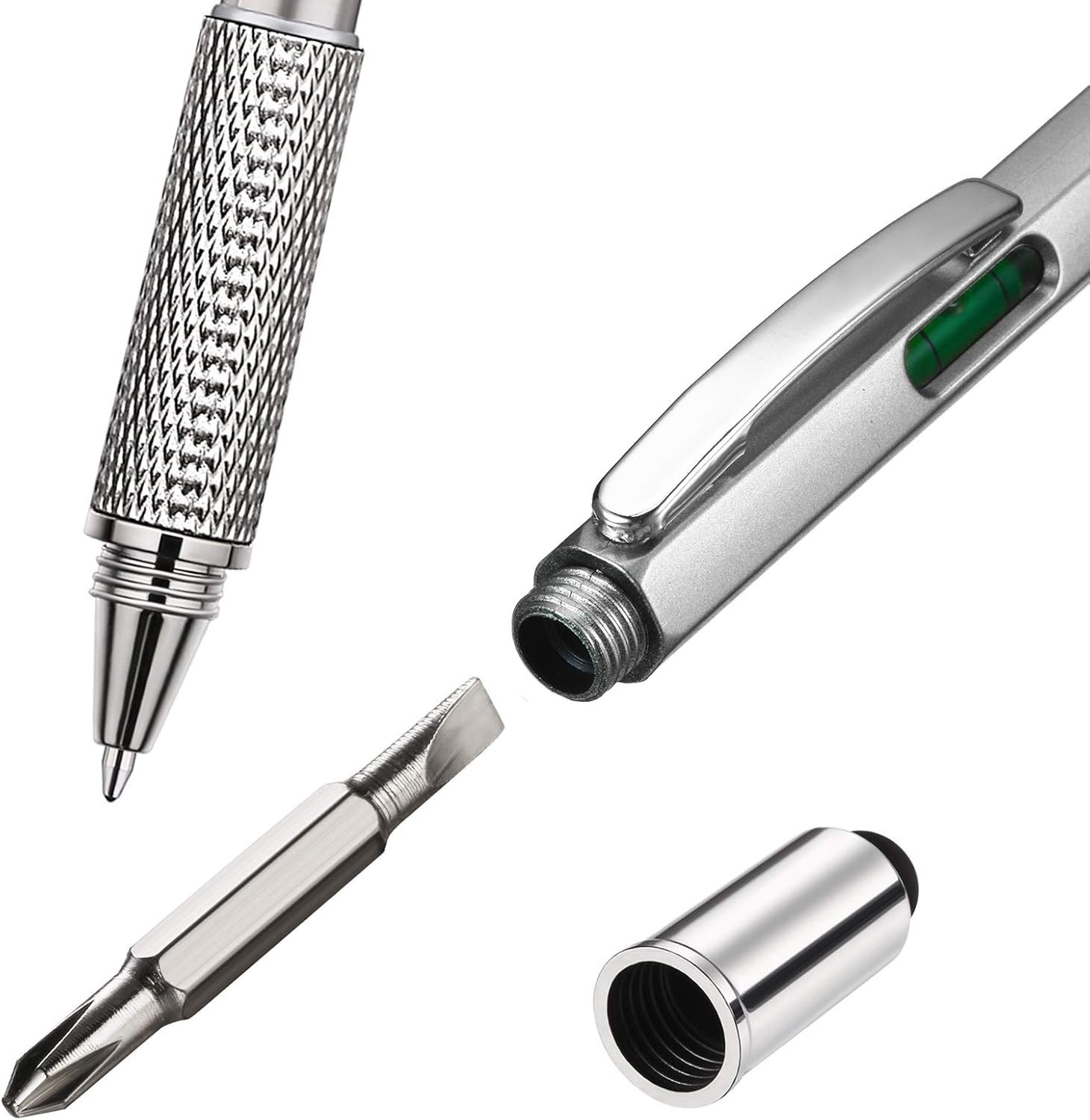 8 Pieces Gift Pen for Men 6 in 1 Multitool Tech Tool Pen Screwdriver Pen with