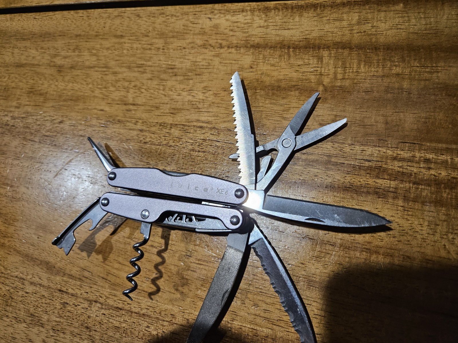 Gray Leatherman Juice Xe6 With Initials On Handle