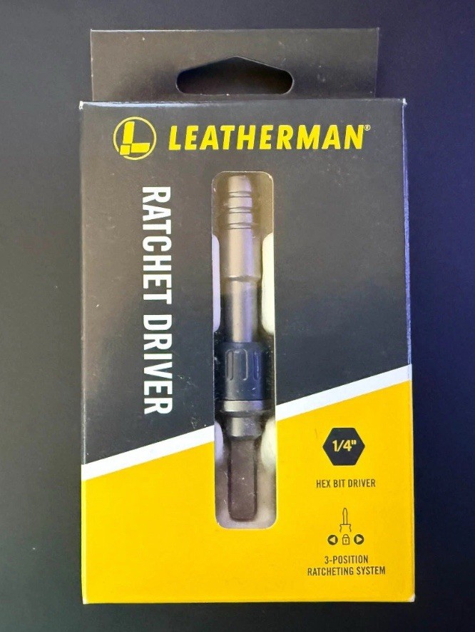 Leatherman Ratchet Driver – 1/4” Hex Bit Driver – 931032 | In Hand Brand New