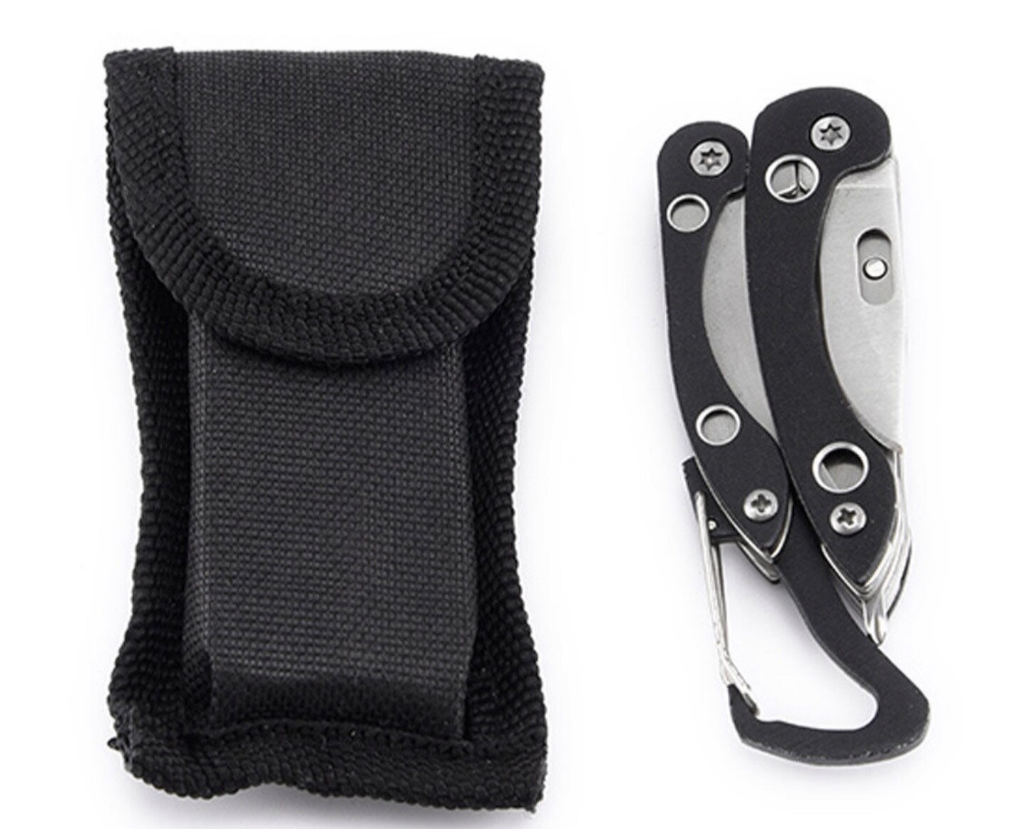 Survival SS Steel Mini Multi Tool Plier 7 In 1 Screwdriver Folding Tool
