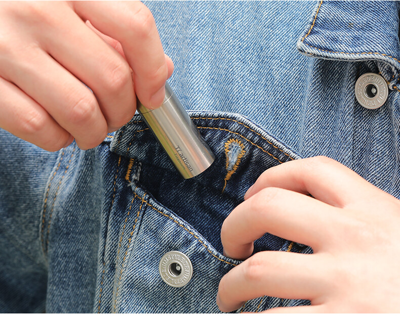 EDC Pure Titanium Pill Container Waterproof Pill Holder Organizer Case Gift