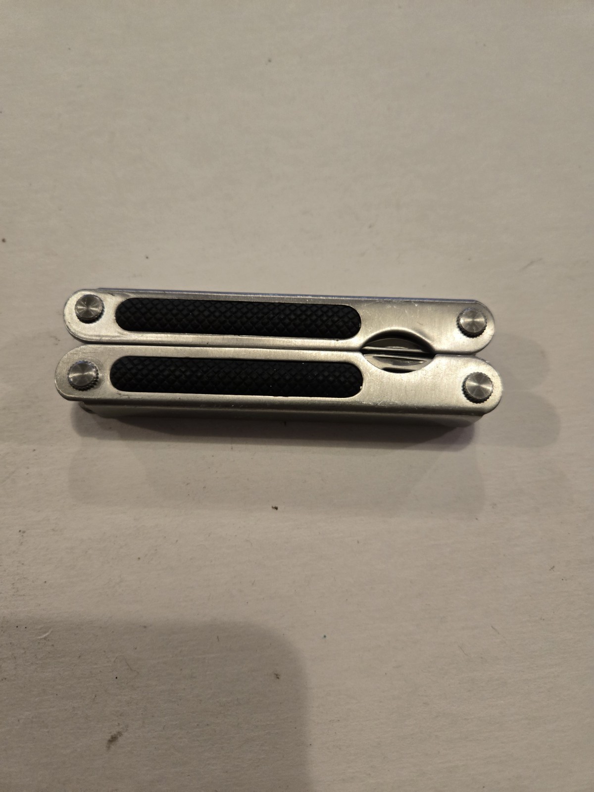 Gander Mountain 10-in-1 Multi Tool, Silver With Black Rubber Inlay Handles