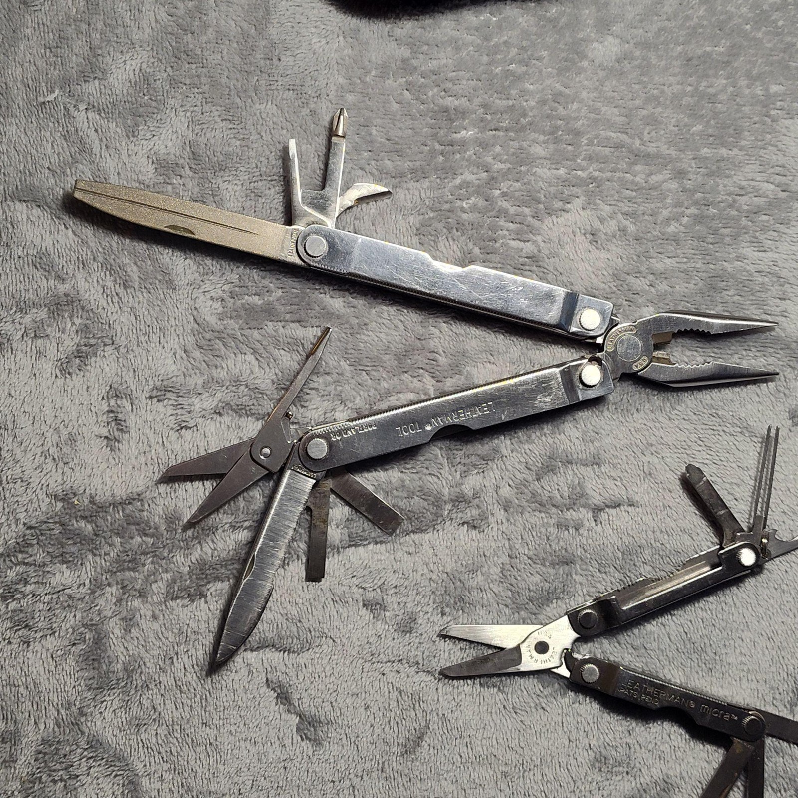 Leatherman PST Micra Multi Tool Set Pliers Knife Scissors W/ Pock-Its Sheath