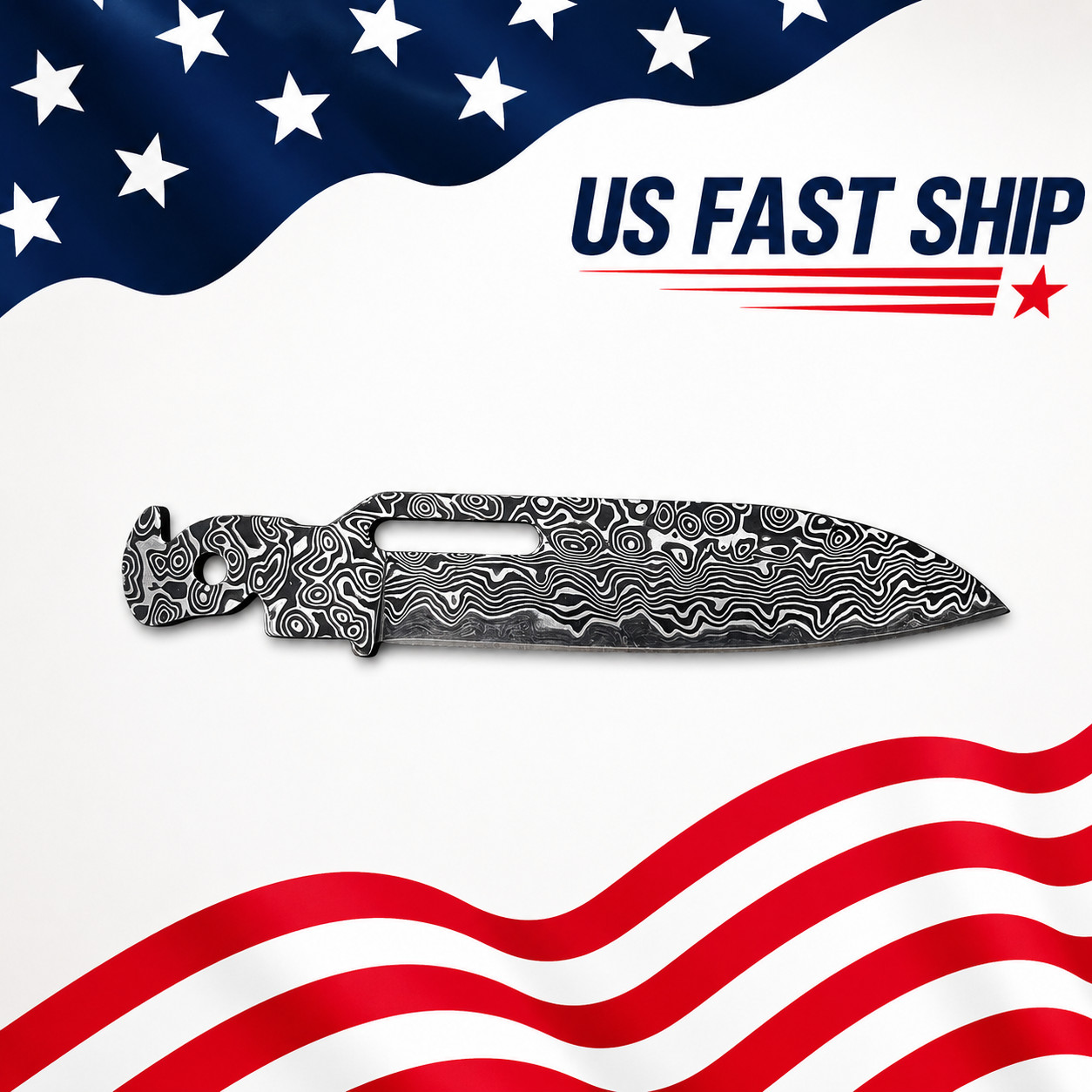 Custom VG10 Damascus (MAIN)Blade for Leatherman FREE P2/P4/ARC – CNC, 60HRC