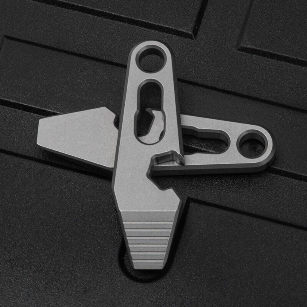 EDC Mini Titanium Alloy Keychain Multi Tool Pocket Pry Bar Crowbar Opener Cutter