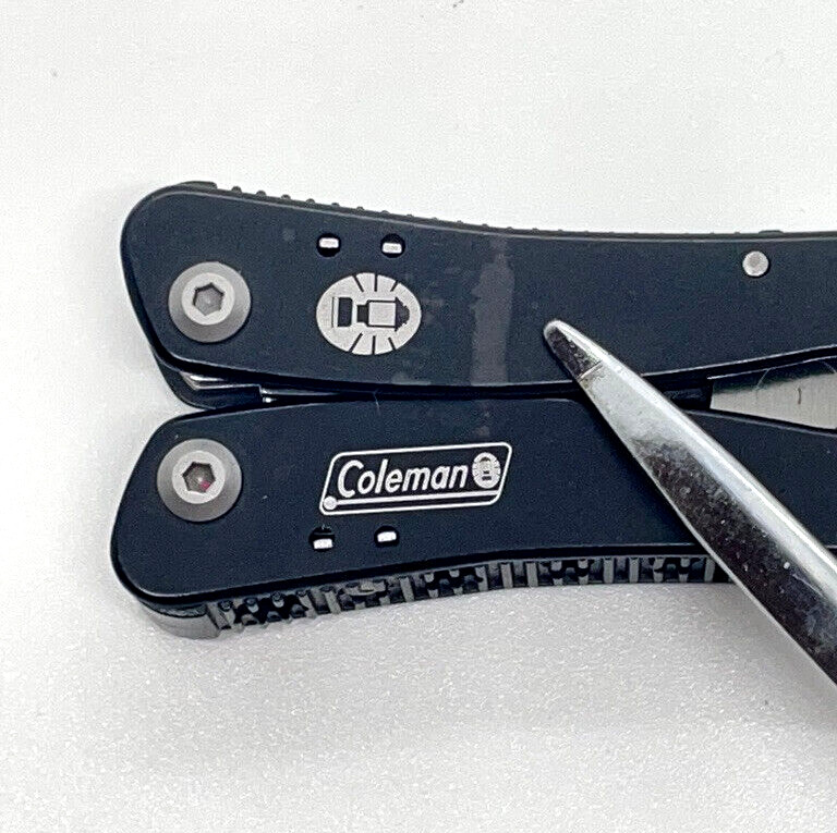 Coleman Mini Multi-Tool Lot Of 3 Pliers Knife Scissors Flashlight Camping EDC