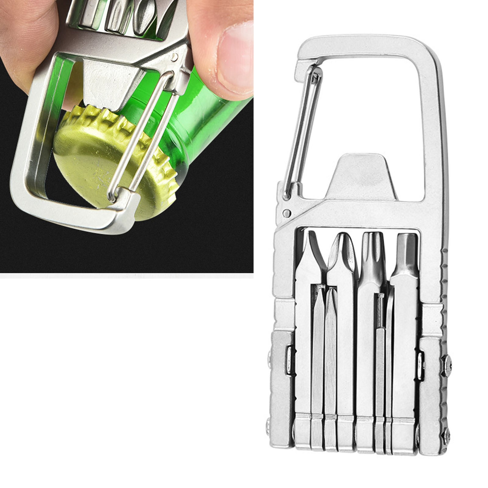 12-in-1 Stainless Steel Folding Multitool, Screwdriver & Opener