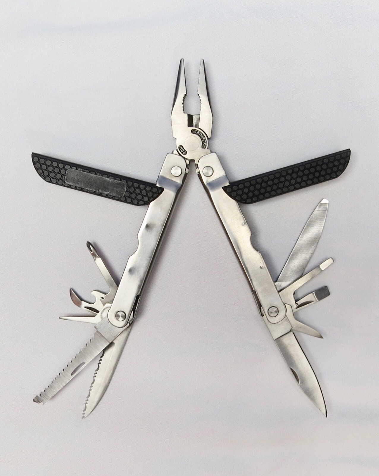NEW Stainless Steel Multi-Utility Tool Pliers with 11 Additional Tools + Case
