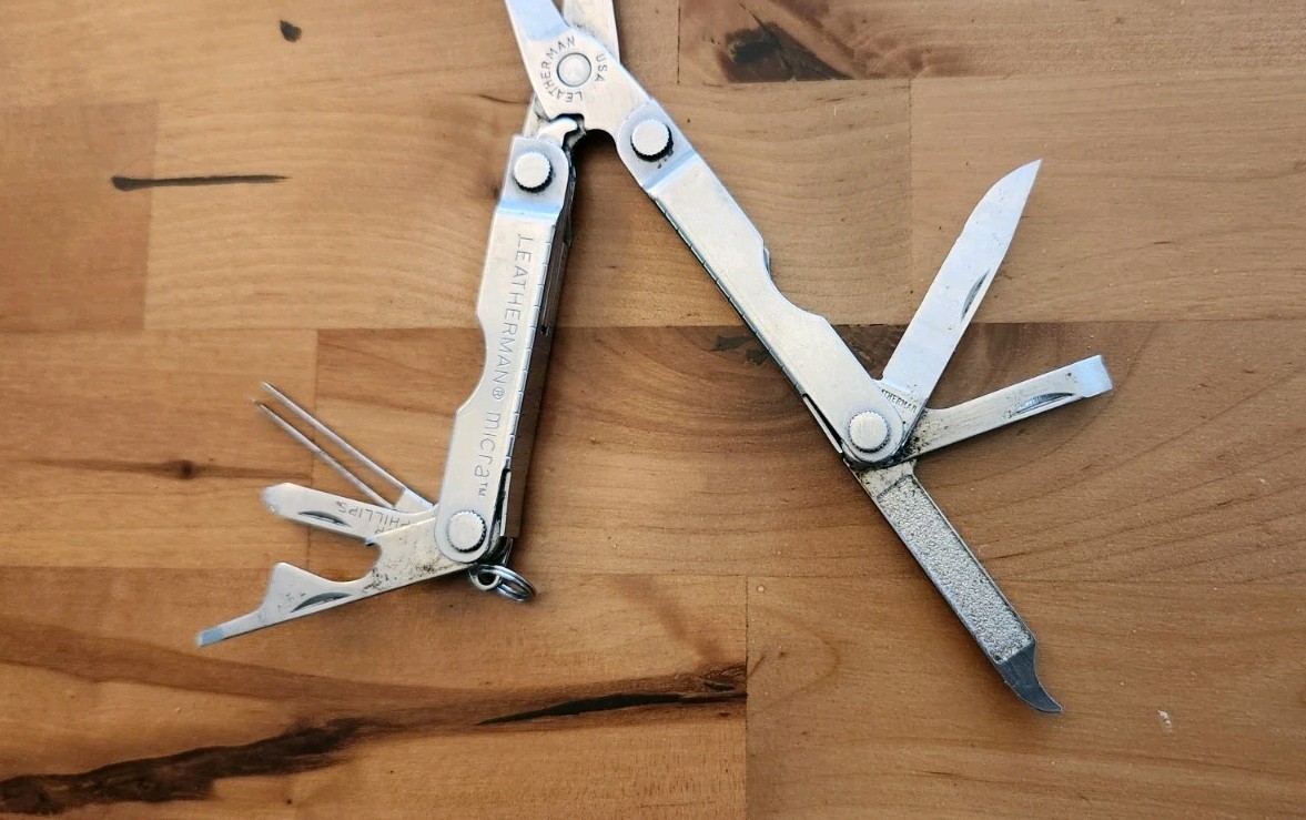 Leatherman Micra Key Chain Multi-Tool, Knife, Scissors, Stainless Steel – 783