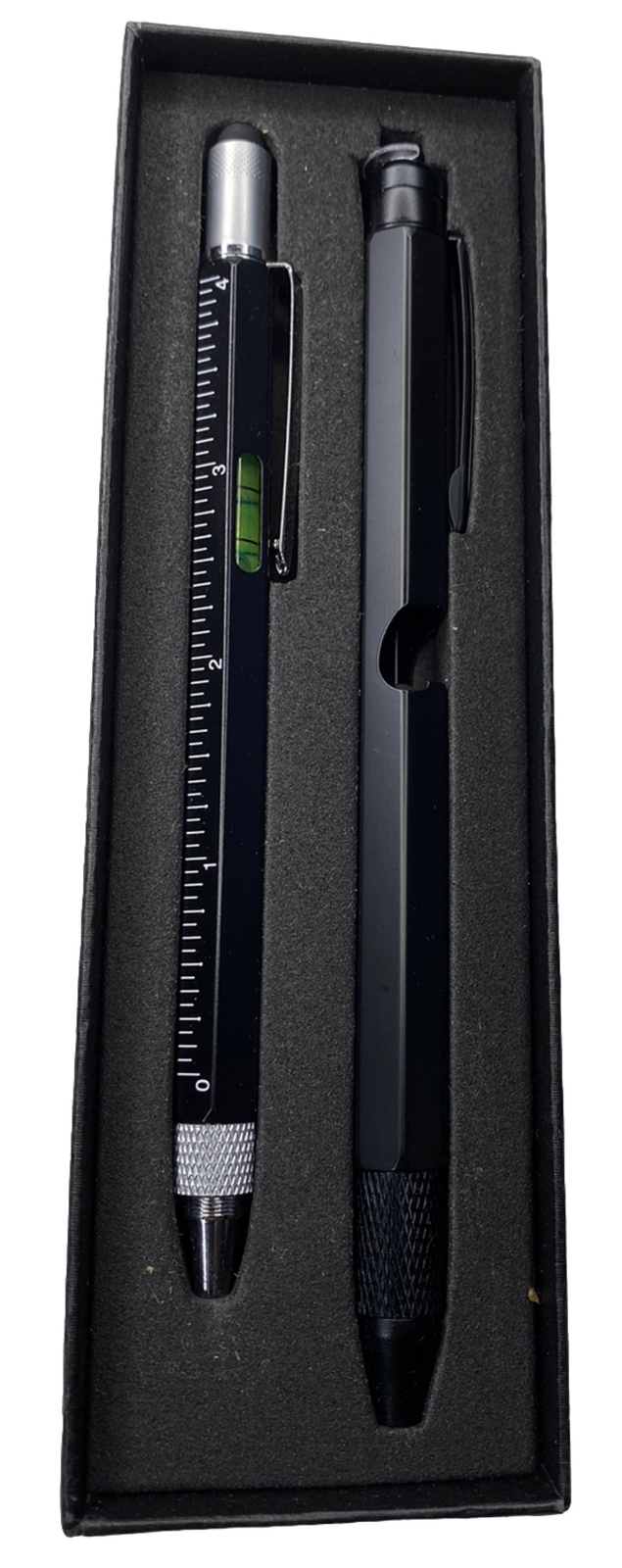 2 Pcs 9 In-1 Multitool Pen Set Black, Open Box