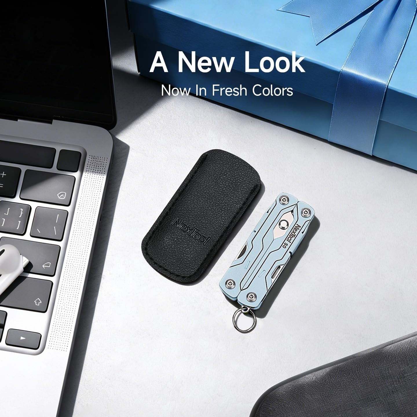 NexTool Micro Sailor S0 8-in-1 Keychain Multi-Tool Scissors EDC Gadget Blue