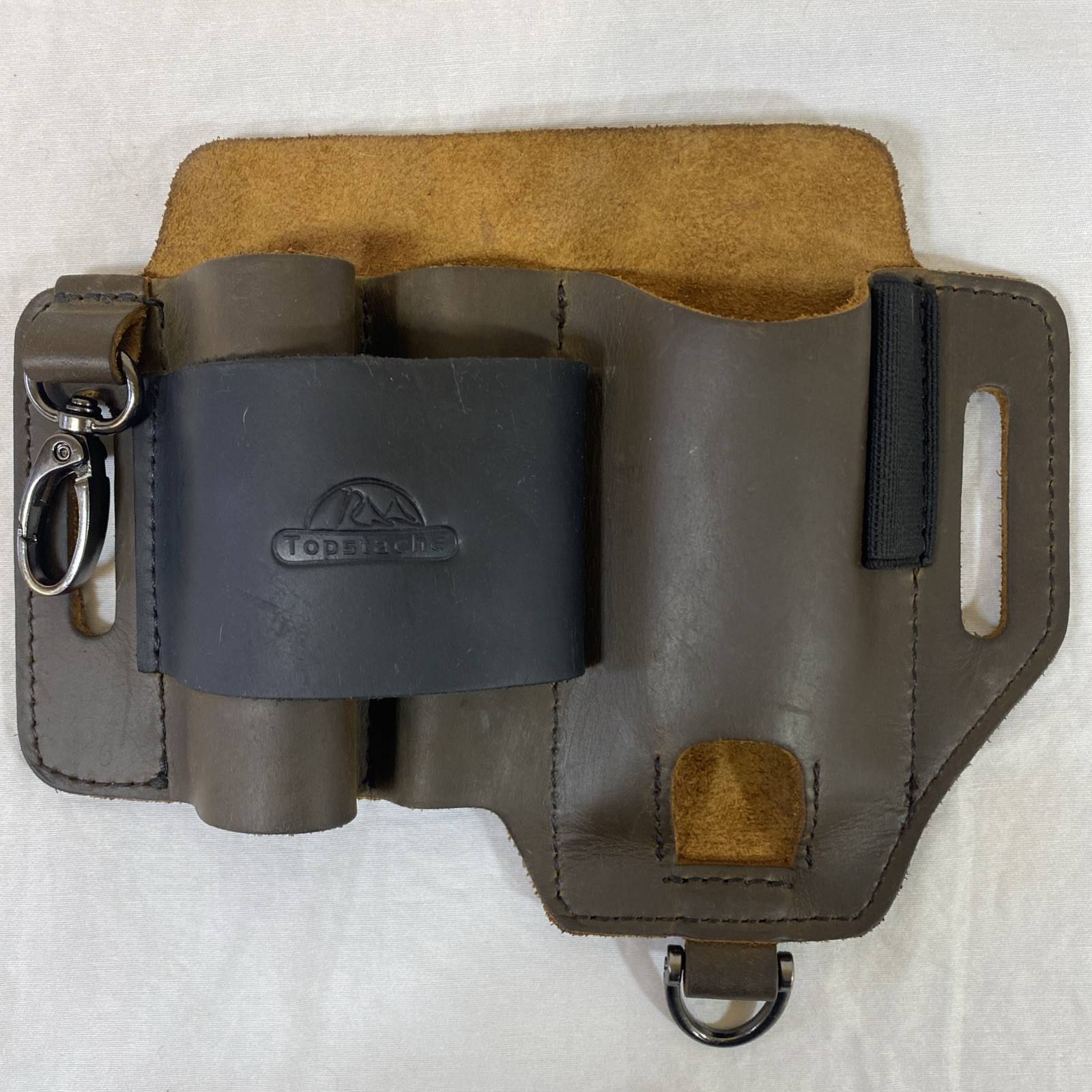 Topstache Leather Sheath Multitool Belt EDC Pouch Organizer Work Daily Use
