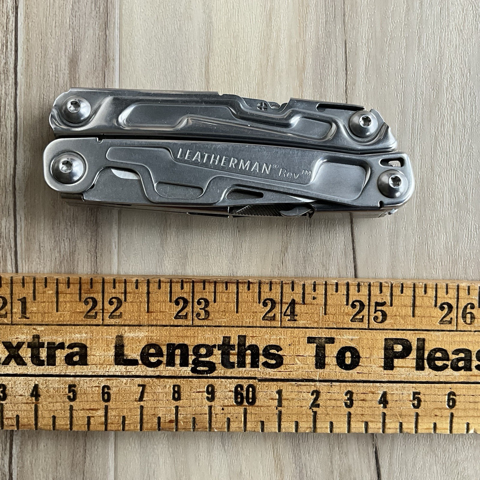 Leatherman Rev Multi Tool W Belt Clip Date Code 0820 (Aug 2020) Good Condition