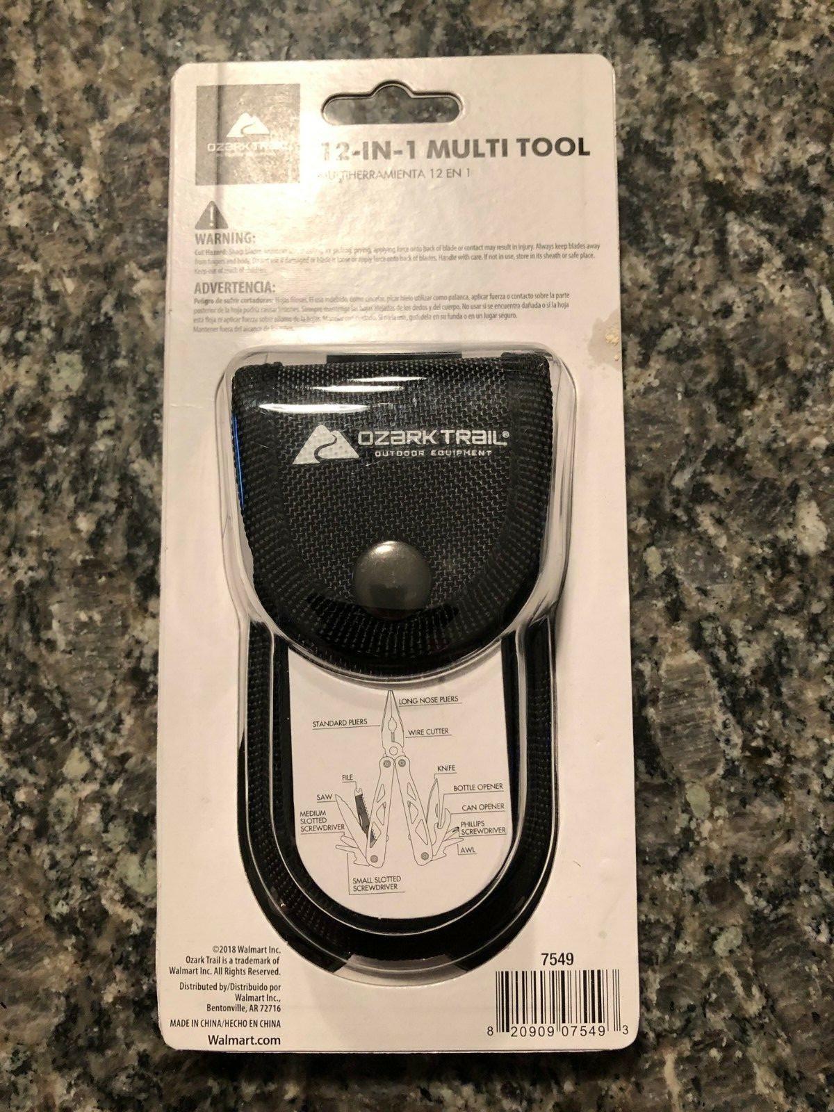 New Ozark Trail 12 in 1 Multi Tool (Black)