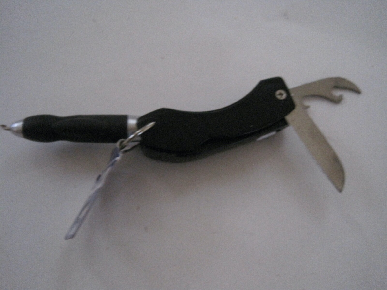 SNCO Multi Tool Pen Knife Opener Flashlight Las Vegas Black