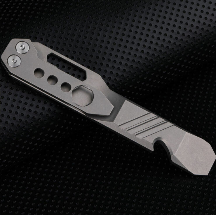 New Titanium Alloy Pocket Pry Bar Crowbar Opener Portable Outdoor EDC Multi Tool