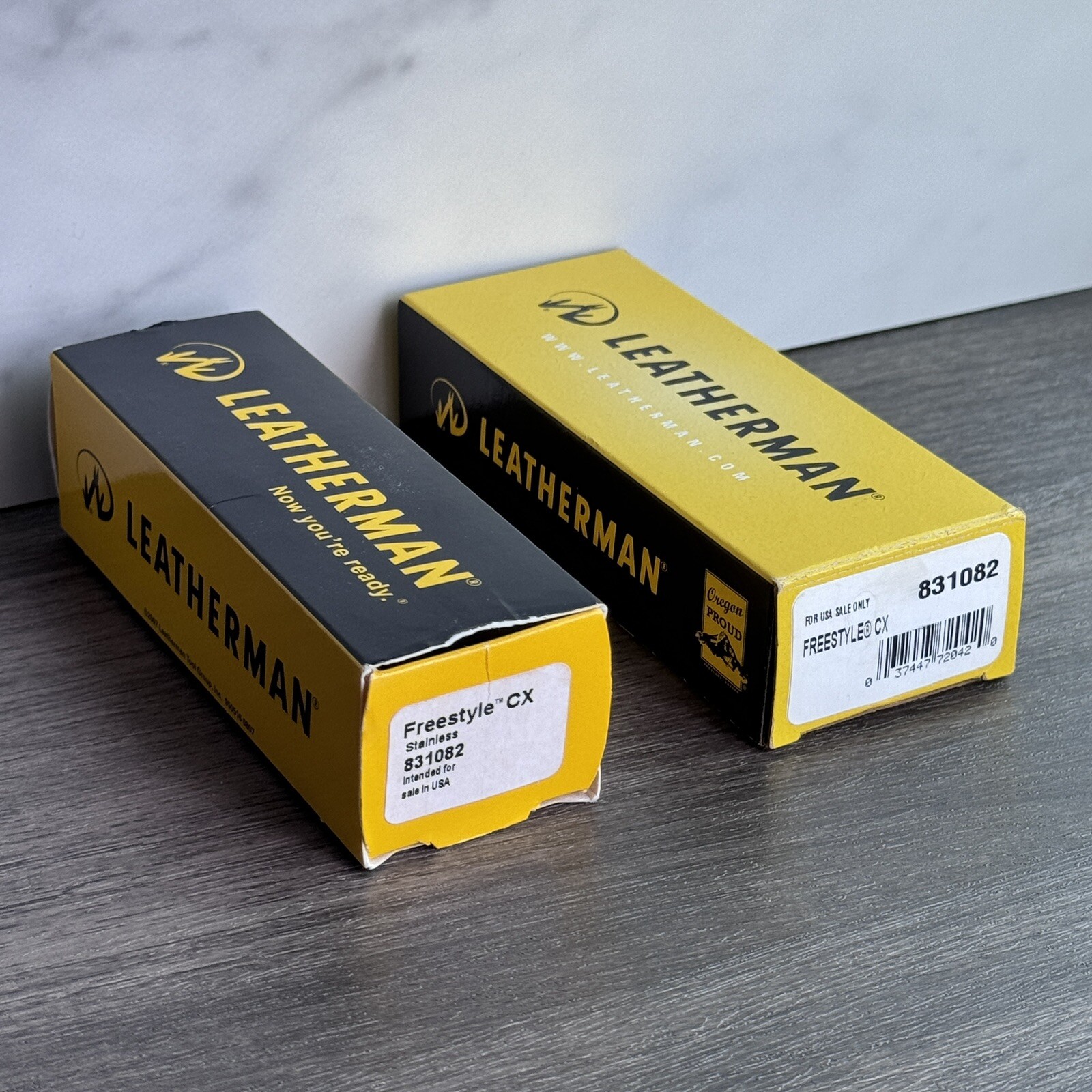 2x Leatherman Freestyle CX Carbon Fiber, 154CM, DLC. Early & Later Variants
