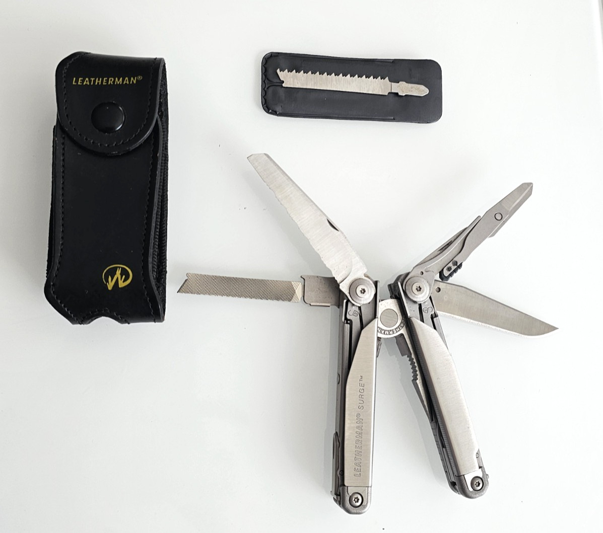 Leatherman Surge Multitool Pocket Knife in Original Leather Sheath Sheath Mint 1st