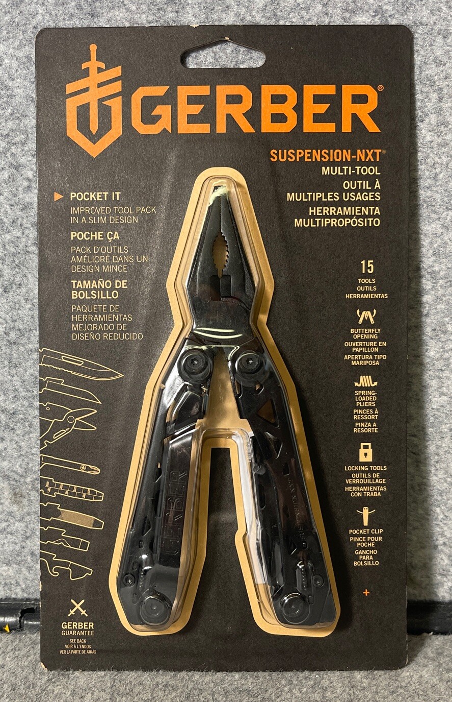 GERBER SUSPENSION NXT BLACK MULTI-TOOL 15 TOOLS – 1071482