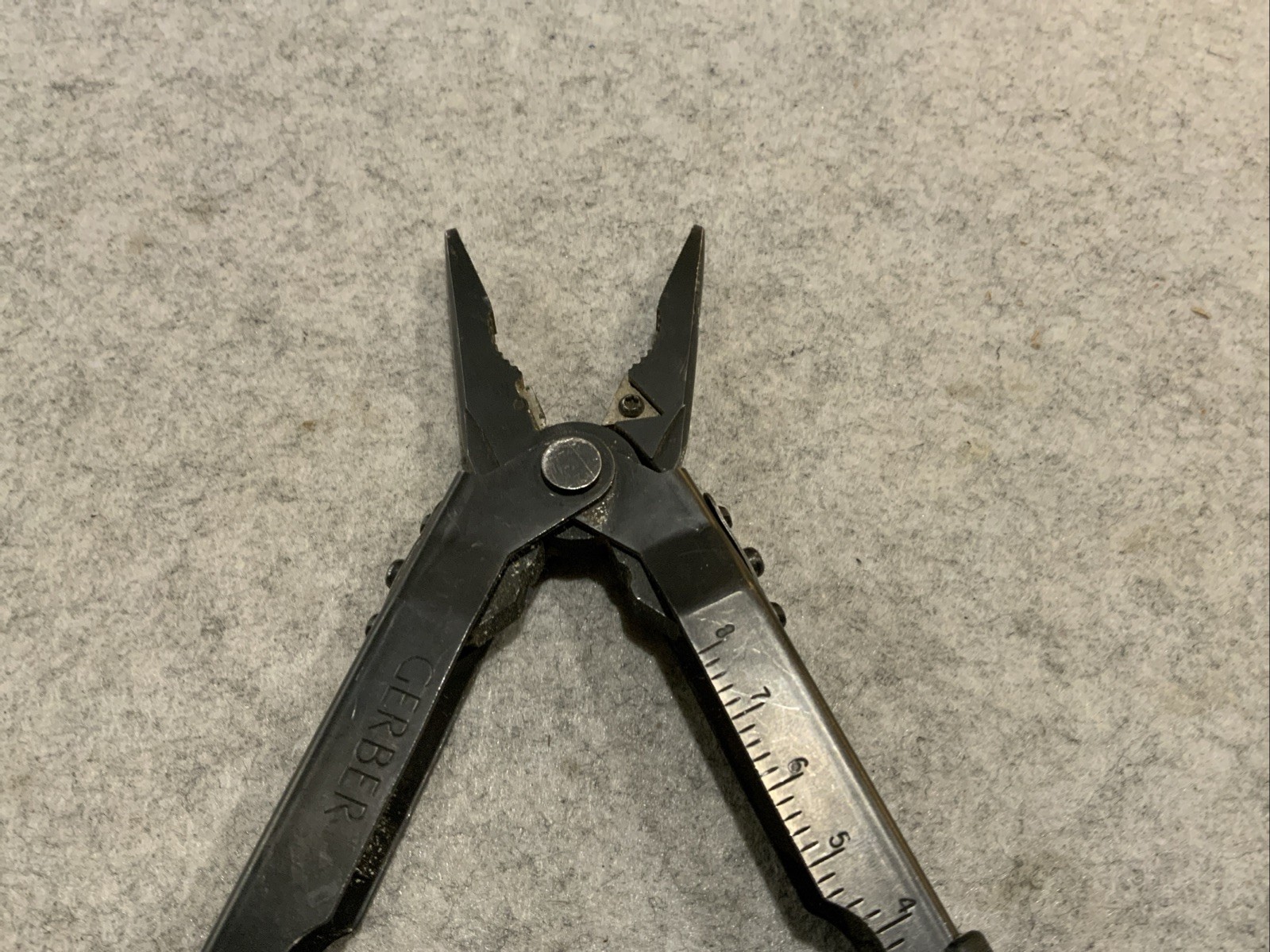 Gerber Multi Tool MP600 Black Oxide Sliding Pliers Knife File Saw