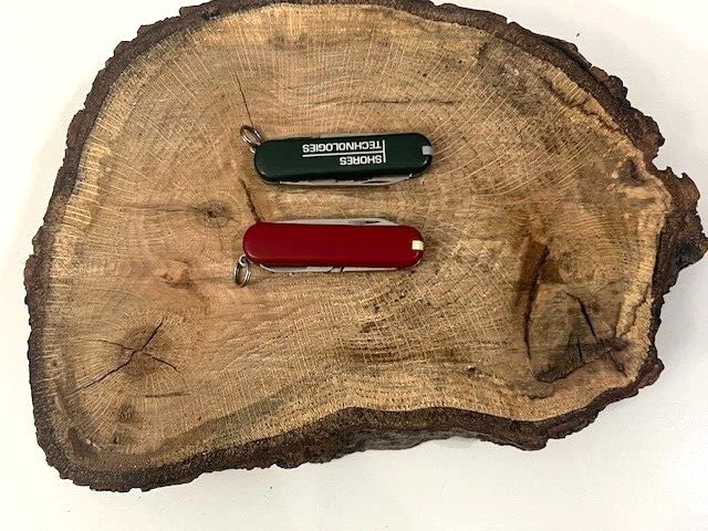 Lot of 2 Victorinox SWISS Army RED & GREEN Small Multi TOOLS Pocket Knife -Great