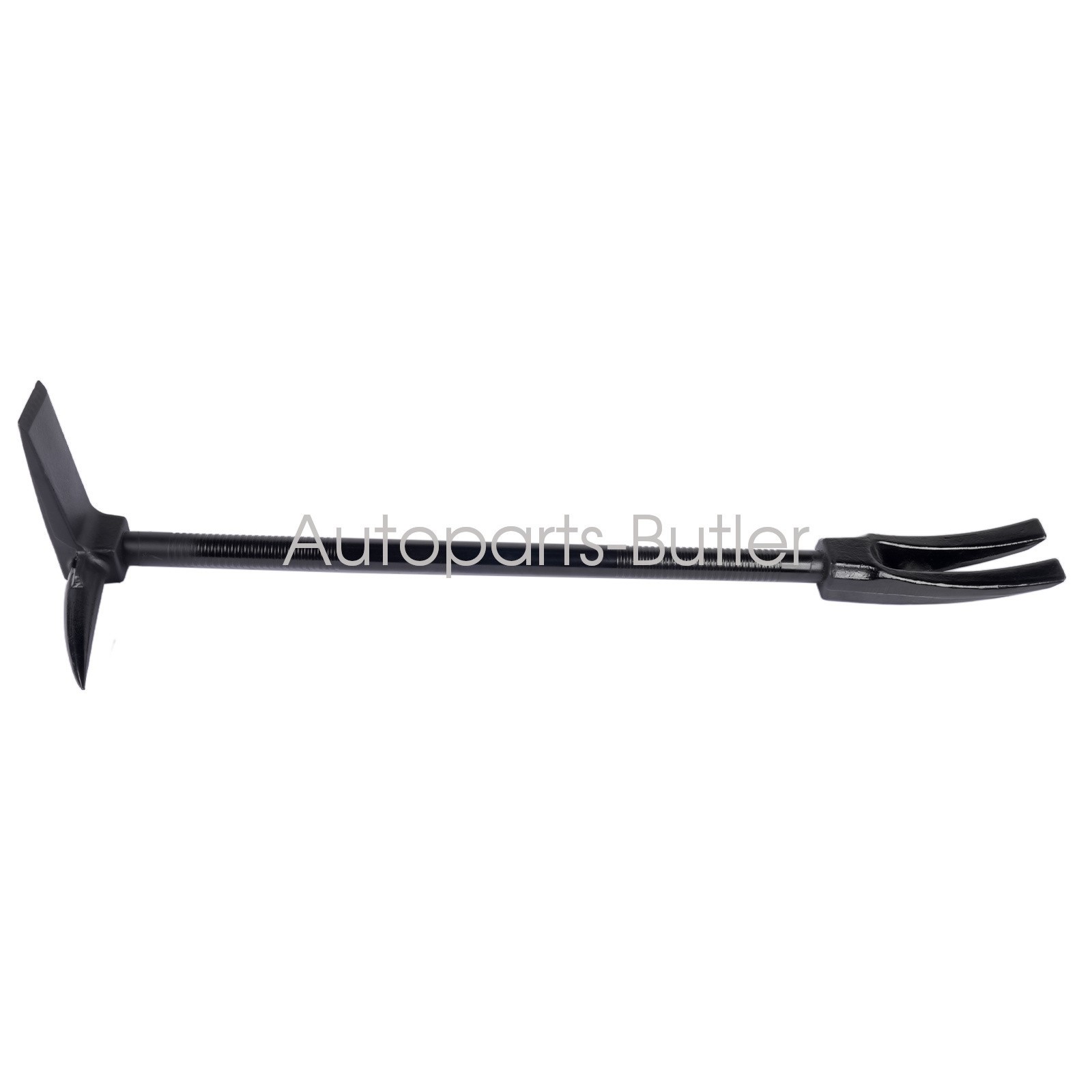 30″ Black Steel Halligan Bar, One-Piece Firefighter Forced Entry Breacher Tool