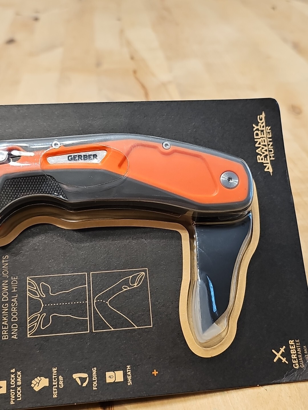 Gerber Randy Newberg DTS Knife- Dual Tool System w/Sheath,Orange/Black