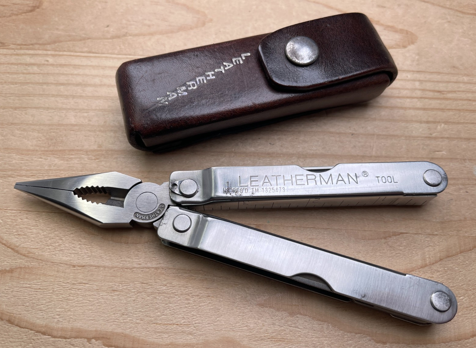 LEATHERMAN Tool PST Multi-tool Knife Japan Large Letter Riveted Original Sheath
