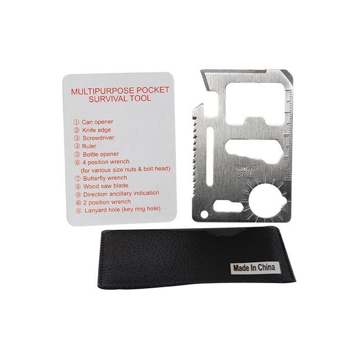 Safety Technology Multi-Function Combination Survival Tool Card