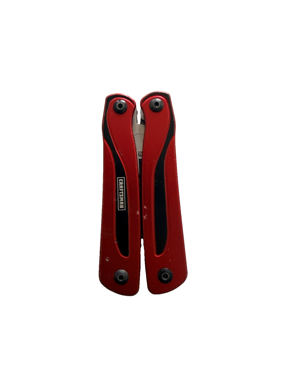 USED Craftsman 10 in 1 Multi Tool Pocket Knife Screwdriver Saw Bottle Opener RED