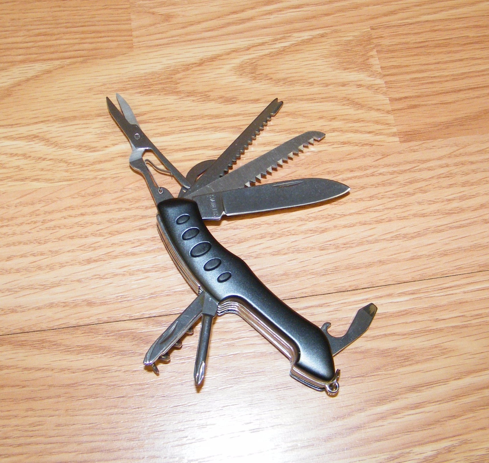 Genuine Outdoor By Totes 15 Functions in One Compact Streaming Tool w/ Knife