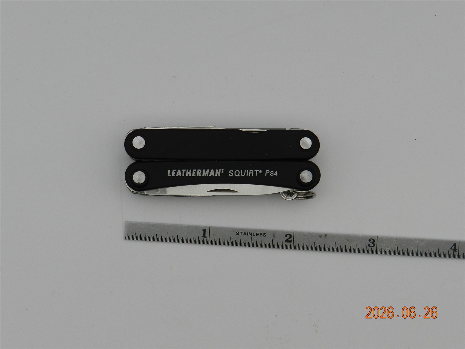 Leatherman Squirt Ps4 Stainless Keychain Tool 9-1 831189 Cessna Logo AsNew Black
