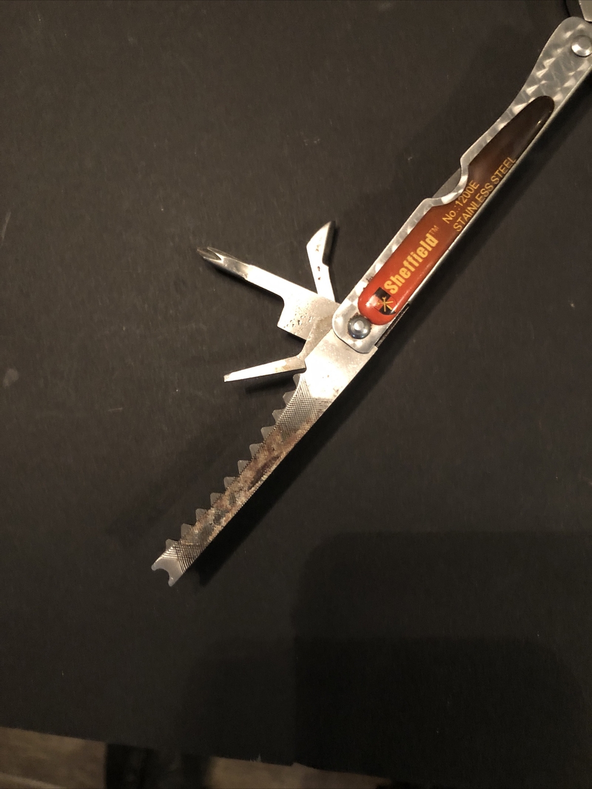 Vintage Sheffield 1200E Stainless Steel Compact Multi-tool